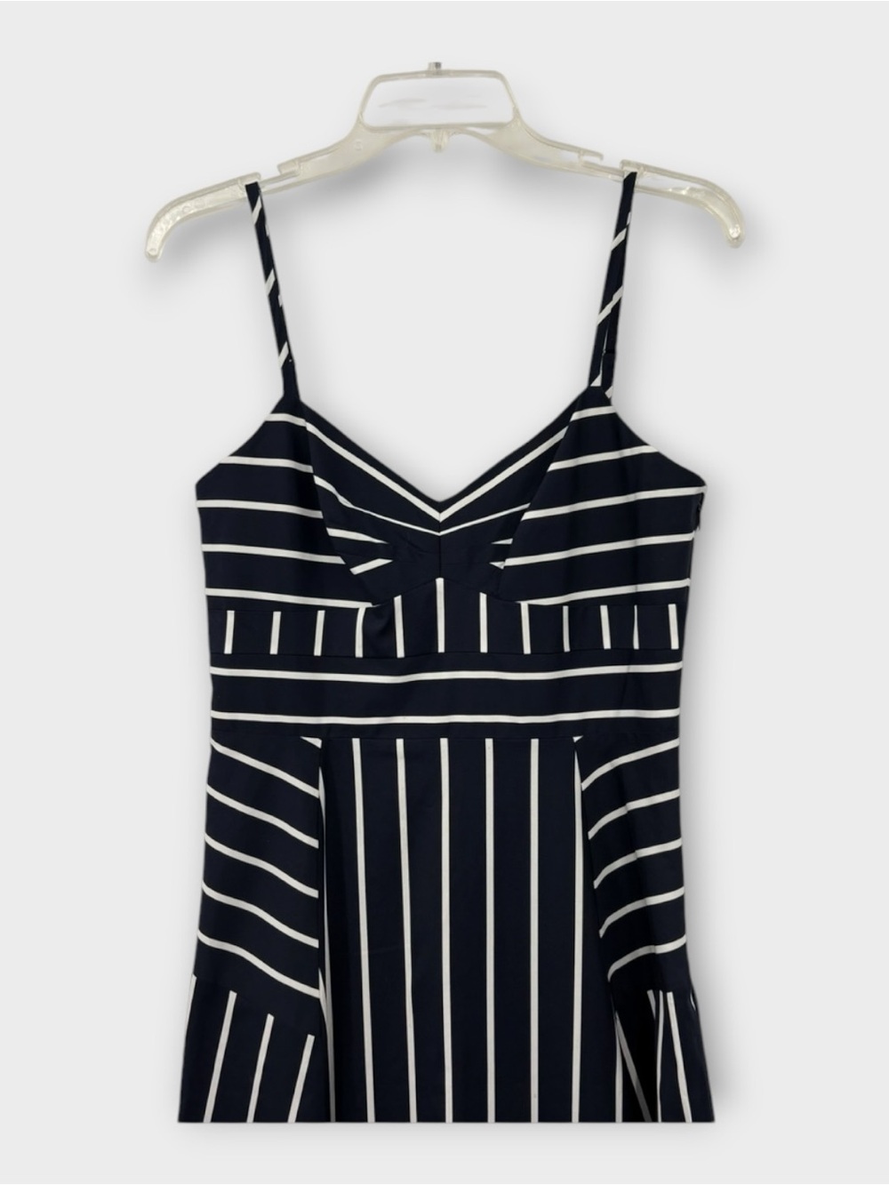 VERONICA BEARD Blige Striped Midi Dress in Blue White Women’s Size 4 NWT - Picture 5 of 11